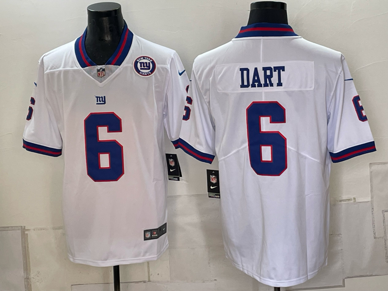 Men New York Giants #6 Dart white Nike 2026 NFL Game Jersey 0930006